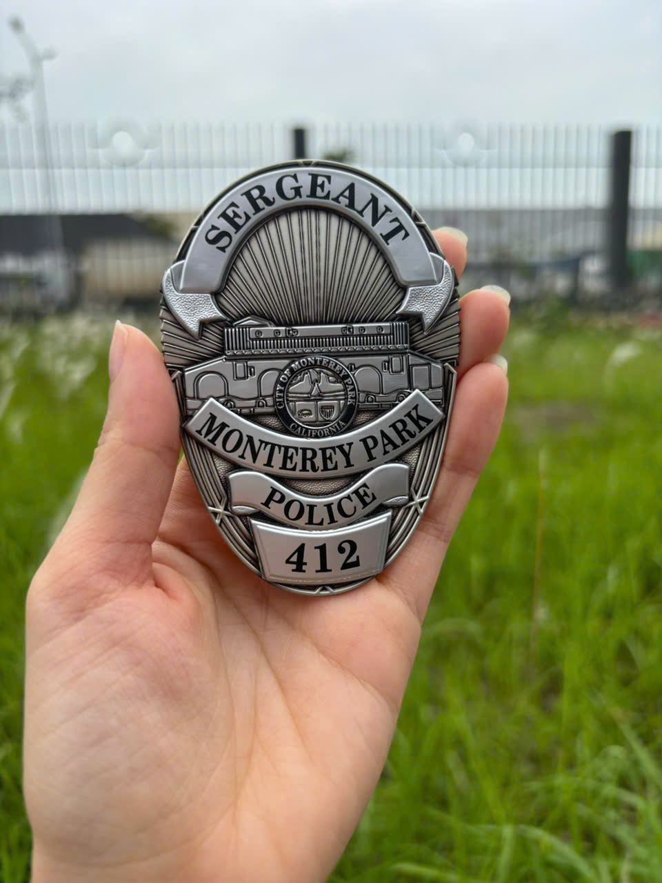 Antique Finish Flex Badge